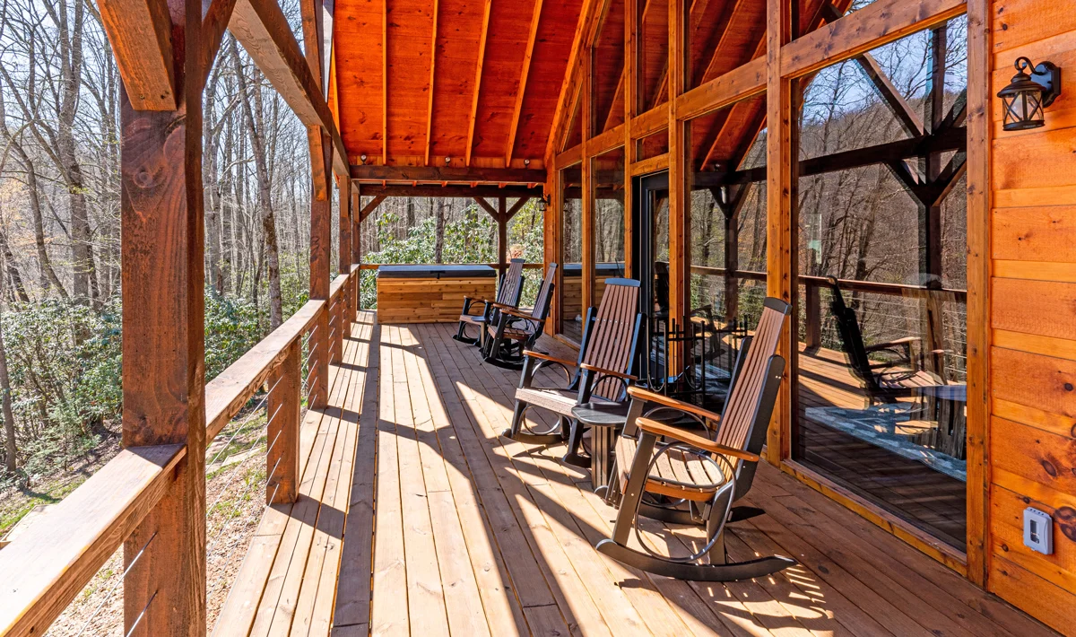 Preserve-Mountain-Getaway-Cabin-balcony-view